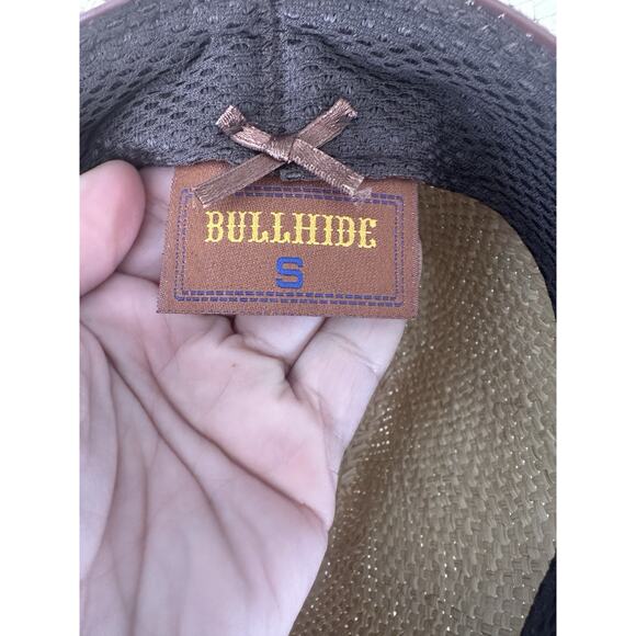Bullhead Gypsy Queen Platinum Collection Leather Straw Hat Western Brim 3 3/4 Sm main image 9